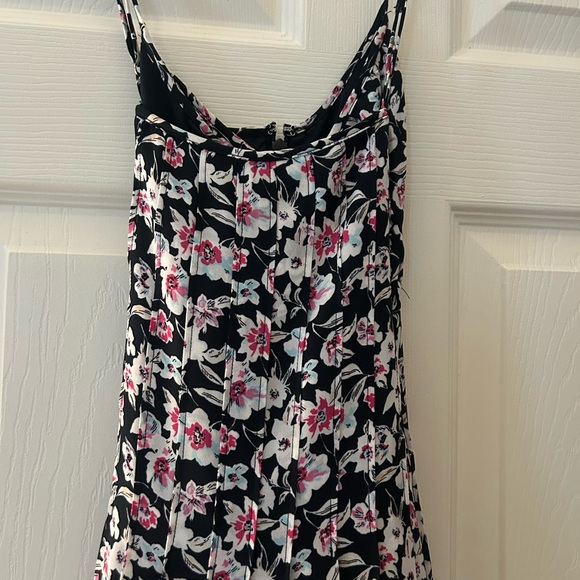 Banana Republic Floral Midi Dress - Black and Pink - Picture 2 of 4